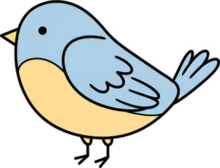 blue bird with speech bubble