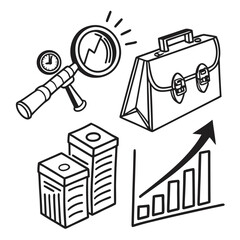 Business illustrations set