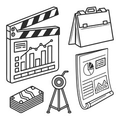 Business illustrations set