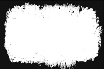 Grunge border texture . Grunge style frames are black on white background. Grunge frame Scratched grunge urban texture dust overlay distressed grainy abstract vector design on transparent background.