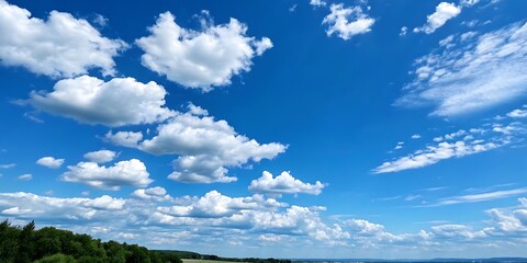 blue sky and clouds