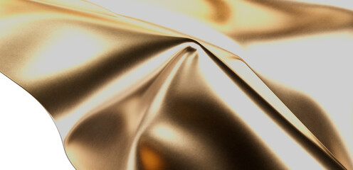 Luxurious golden fabric texture.  Perfect for elegant designs, backgrounds, and branding.
