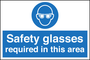 033 Mandatory Safety glasses ...