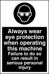 021 Mandatory Always wear eye...