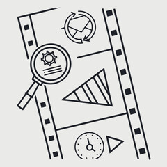 Film strip process improvement graphic