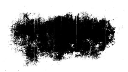 Grunge black horizontal text box. Dirty Texture Banner
