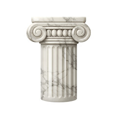 Obraz premium roman column isolated on white