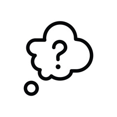 thinking Concept outline icon vector design good for web or mobile app