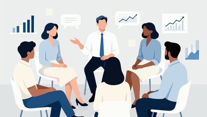 Business team in meeting discussion