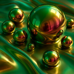 green glass balls