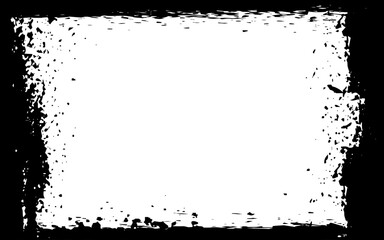Black grunge frame. Grunge background. Border. 