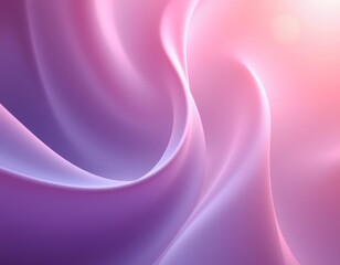 Fototapeta premium An abstract digital art piece featuring flowing pink and purple shapes that create a sense of movement and depth.