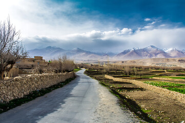 road and mountain