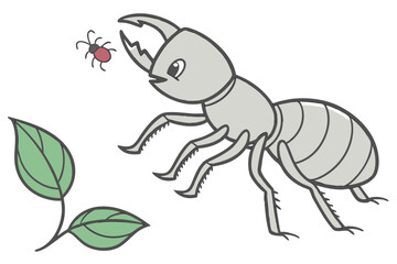 Bald Eagle on Bare Branch Vector - Monochrome Wildlife Graphic