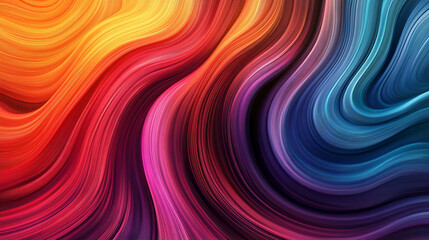 3D render of abstract colorful flow lines twisting and curving in vibrant hues, creating a dynamic, futuristic visual with depth, motion, and a modern digital aesthetic.