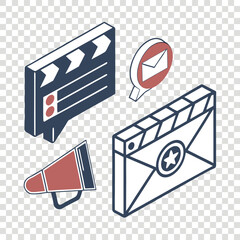 Marketing communication tools illustration