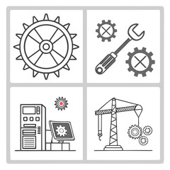 Mechanical illustration set