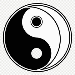 Yin and yang symbol representing balance and harmony