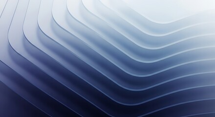 Abstract Blue Wavy Layers Seamless Pattern Background