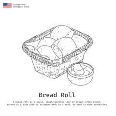 Obraz premium Bread roll