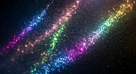 A Cosmic Journey Through a Vibrant Nebula of Stars and Colors