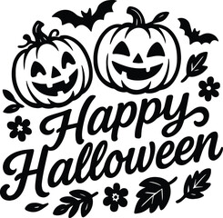 Happy Halloween Vector EPS File | High Quality Editable Design, Digital Clipart, Scalable Graphic Illustration, Print Ready Artwork, Creative Template Download