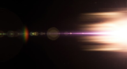 Motion blur light leak overlay effect, grunge film burn background with light leak, abstract glowing background, loud light leak flare on black background, and scratch dust