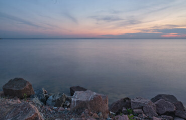 Kyiv sea water reservoir in Ukraine