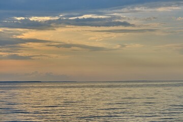 Kyiv sea water reservoir in Ukraine