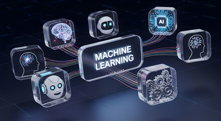 Machine Learning and Artificial Intelligence Technology Concept
