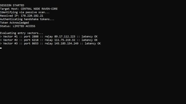 Infiltrator Raven Hacker movie computer screen programming