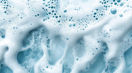 Close-up of blue Penicillium mold texture with noise effect, abstract fungus background, wide banner size, suitable for scientific or artistic design.