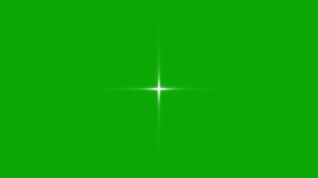 Twinkle Sparkling stars Shine animation on green screen, White shining star light, Vector, doodles style stars blinking effects, twinkling star, Glowing stars sparkle on transparent background. 4K