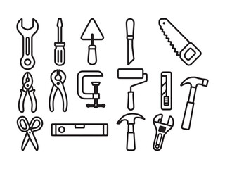 set of gardening tools
