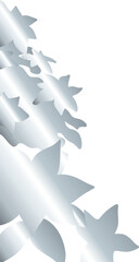 Floral Corner with Silver Leaves