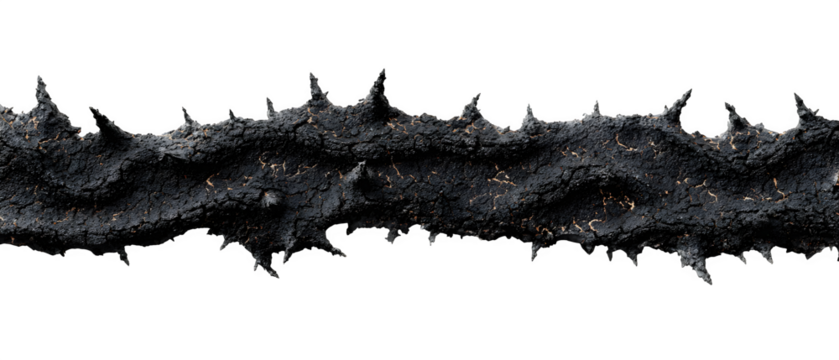 Fierce jagged black texture with glowing cracks and sharp spikes evoking danger or primal energy, perfect for halloween designs