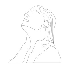 vector illustration of a woman