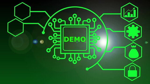Demo concept design representing presentation, product showcase, and trial experience for users or clients.Symbol of testing, introduction, and demonstrating features before full adoption.