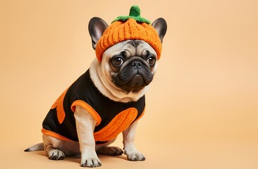 Cute Dog in Halloween Costume