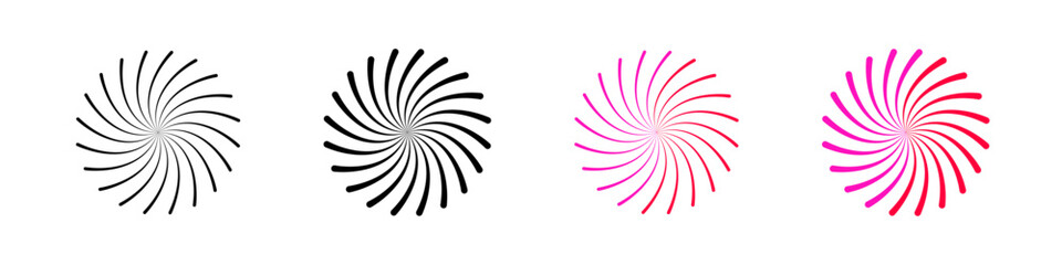 Fireworks icon in outline, solid, and color styles. Represents celebration, festival, New Year, party, and events. Perfect for holiday or festive themes, isolated on white.