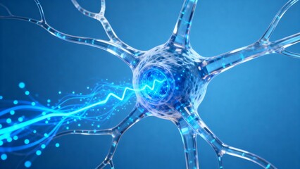 Neuron transmitting signal