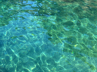 Beautiful calm clear sea water.