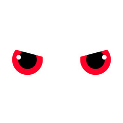 Scary Red Evil Eyes Clipart – Creepy Demon Eyes, Spooky Horror Halloween