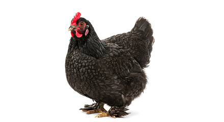 free-range chicken in the yard, rooster crowing at sunrise, hen laying eggs in the nest, colorful rooster standing in the chicken coop, chickens pecking in the backyard, country rooster with shiny fea