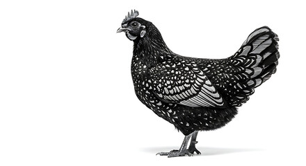 free-range chicken in the yard, rooster crowing at sunrise, hen laying eggs in the nest, colorful rooster standing in the chicken coop, chickens pecking in the backyard, country rooster with shiny fea