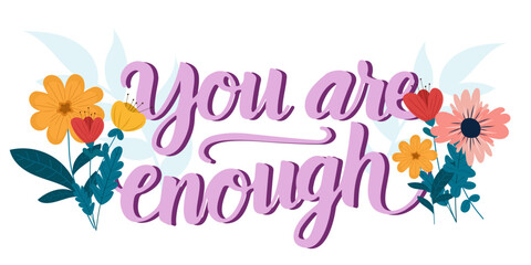 Women empowering illustration with the motivational phrase 