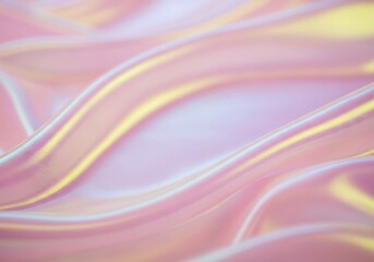 Soft Pink Fabric Waves With Yellow Highlights silk