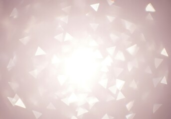 Soft Pink Triangle Bokeh Lights Background image