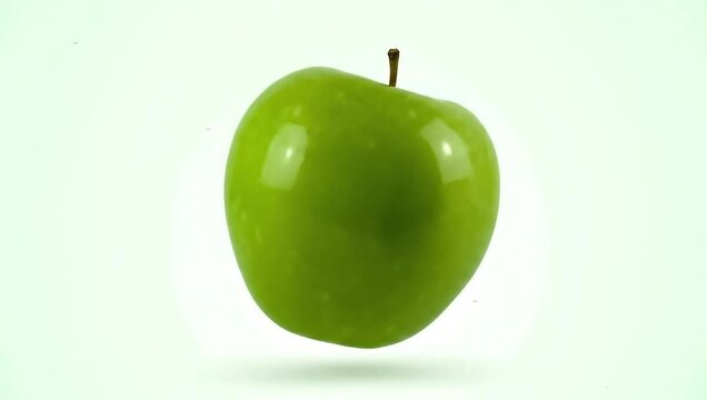 Fresh Green Apple Close-Up- animated video