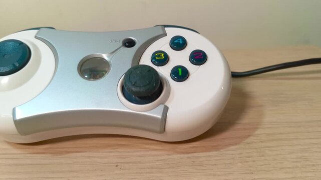 Get Ready to Play A Gamer's Dream Retro Controller Action Unfolding Nostalgic Gaming Adventure with Precision Control, Action, and Excitement as the Game Starts with a Click